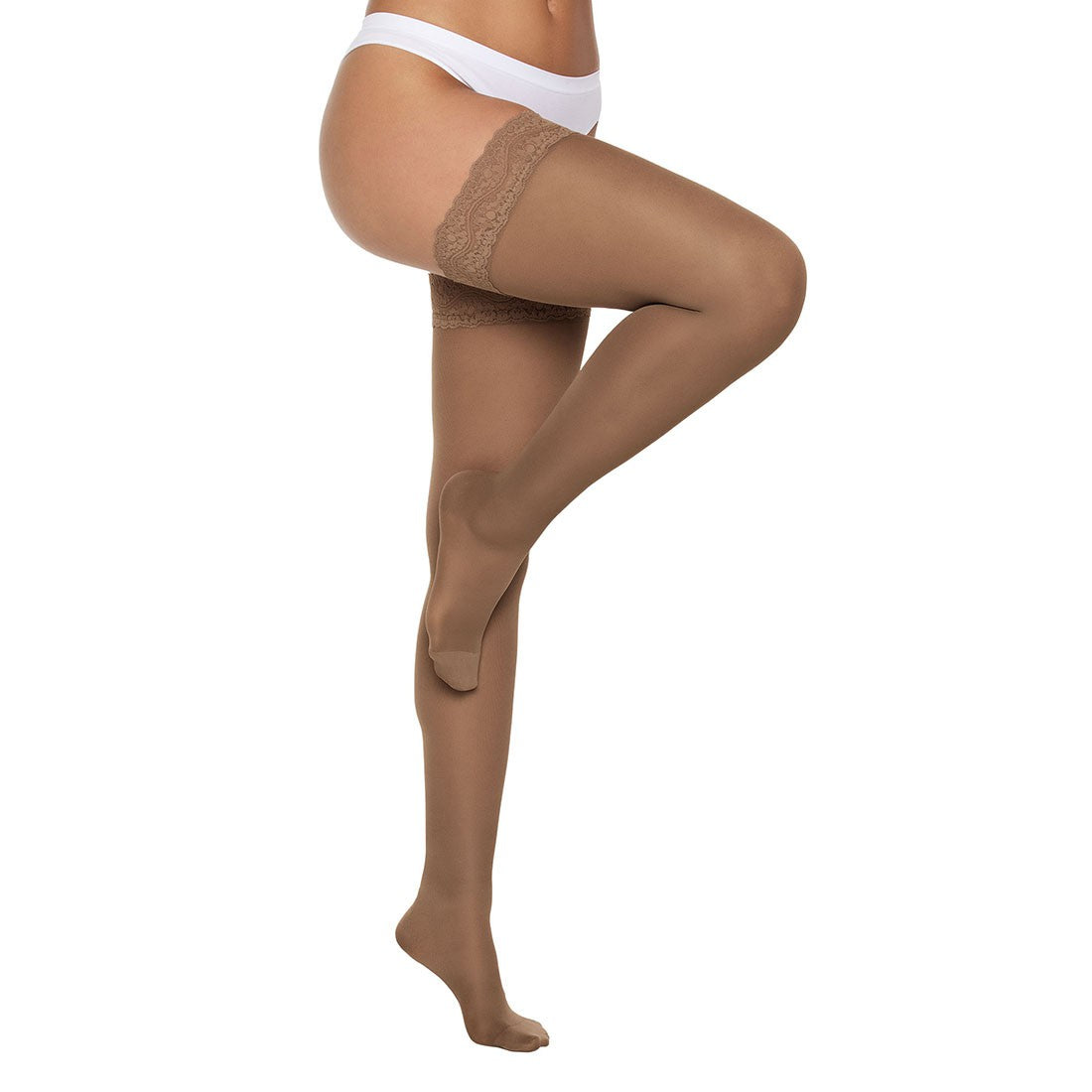 MEIA KENDALL 7/8 15-20 MMHG COM SILICONE E PONTEIRA 1612