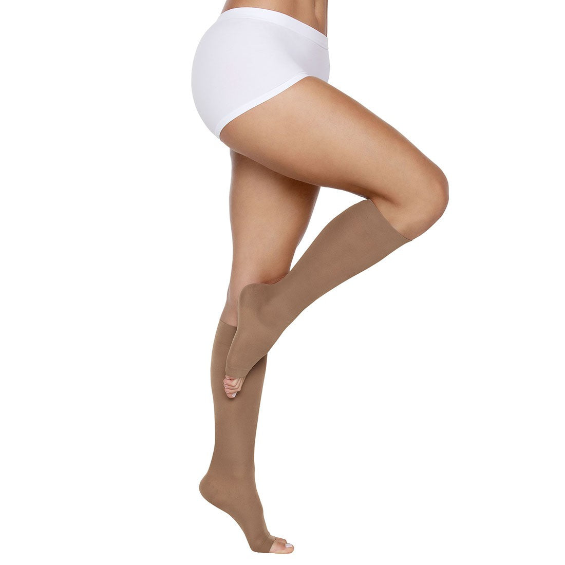 Kit 3 MEIA KENDALL 3/4 15-20 MMHG SEM PONTEIRA 1871