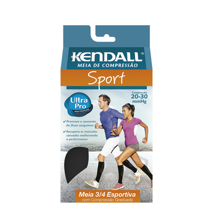 MEIA ¾ KENDALL SPORT 20–30 MMHG 3112