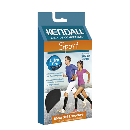 MEIA ¾ KENDALL SPORT 20–30 MMHG 3112